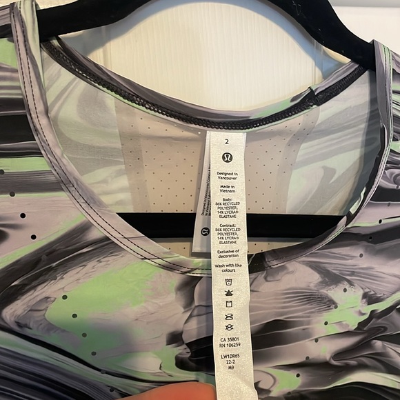 NWT Lululemon Swift Ventilated Running Tank size 2 - Picture 4 of 6